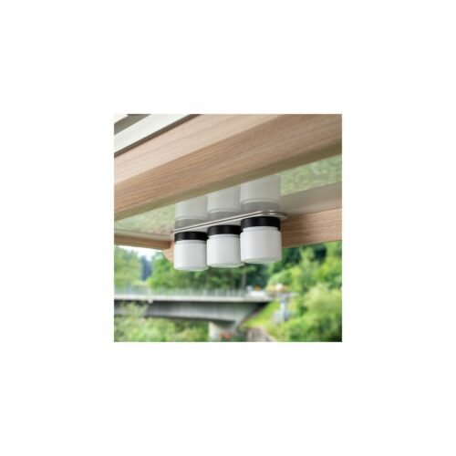 silwy Feinkost-Magnetgläser inkl. Leiste, 125ml, all white