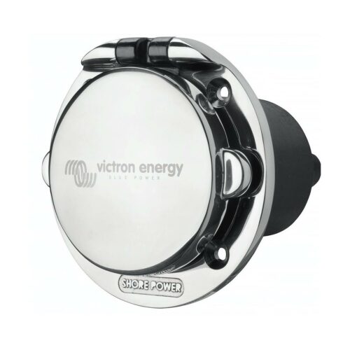 Victron Edelstahl Einbau-Steckdose mit Abdeckung, 32 A, 250 V