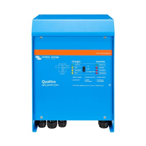Victron Quattro Wechselrichter/Ladegeregler, 24V, 70A, 2400W