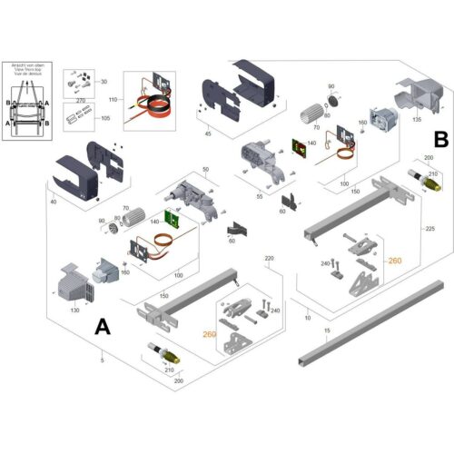Montage, komplett - Truma Ersatzteil Nr. 60020-00201 - für Mover XT