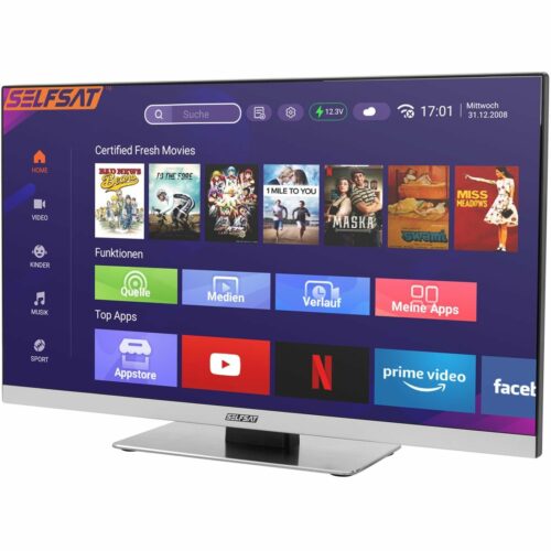 Selfsat Smart Frameless LED-TV 1255, 22(55cm), Wlan, Bluetooth, Full-HD