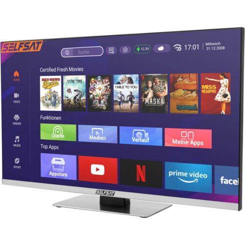 Selfsat Smart Frameless LED-TV 1260, 24(60cm), Wlan, Bluetooth, Full-HD