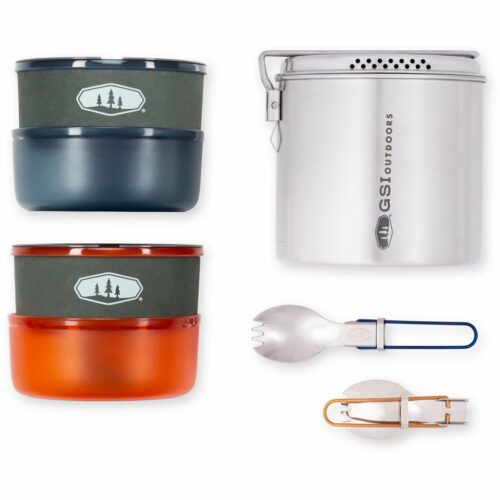 GSI Outdoors Glacier Dualist Kochset, Edelstahl, 11-teilig