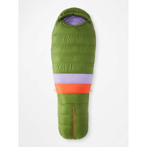 Marmot Angel Fire Damenschlafsack, laub/paisley lila, long