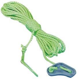 Zeltspannleinen, 4m, neongelb, 4er-Pack