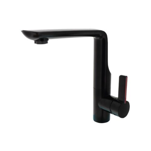 Comet Modena Einhebelmischer Ø33mm, Nylonflexschäuche, Mikroschalter, schwarz/matt