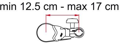 Fiamma Bike-Block Fahrradhalter, Pro 1, grau