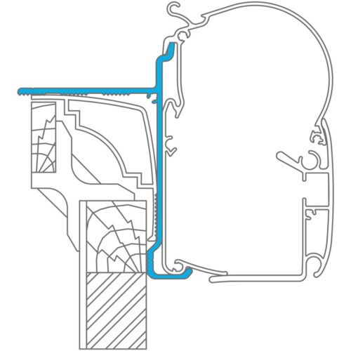 Dometic Perfect Wall (1100/1500/3800) Adapter für Bürstner/Hobby SQ, 300cm