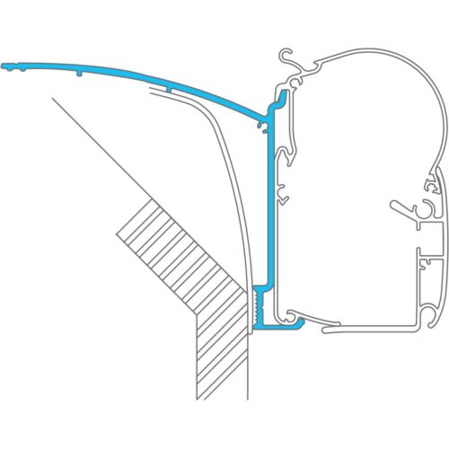 Dometic Perfect Wall (1100/1500/3800) Adapter für Laika Rexosline, 500cm