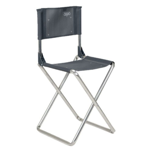 Crespo AL/304 Campinghocker mit Lehne, dunkelgrau