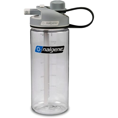 Nalgene Multi Drink Sustain Trinkflasche, 600ml, transparent