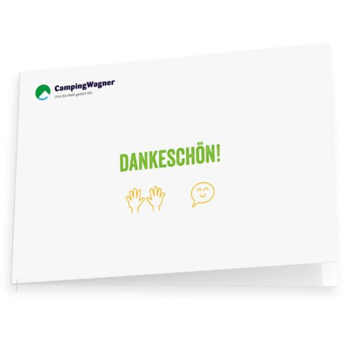 Camping Wagner Geschenkgutschein - Danke - 25 € per E-Mail zum Selbstdrucken