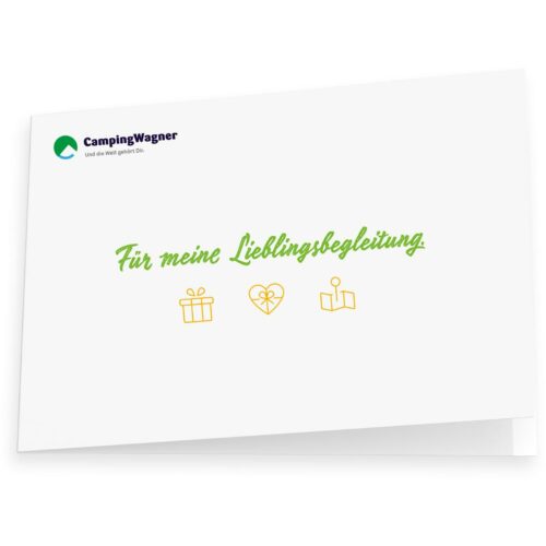 Camping Wagner Geschenkgutschein - Romantik - 100 € per E-Mail zum Selbstdrucken