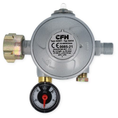CFH Gasdruckregler Indoor, 50mbar, 1,5kg/h