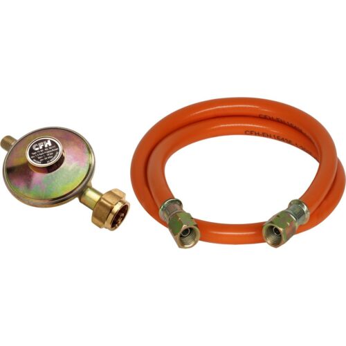 CFH Gas-Anschluss-Set (Gasdruckregler + Schlauch), 50mbar, 1,5kg/h