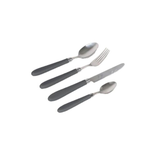 Bo-Camp Deluxe Besteckset, 24-teilig, grau