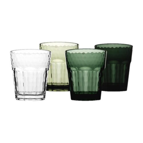 Bo-Camp Mix & Match Trinkglas, 200ml, 4er Set, grün