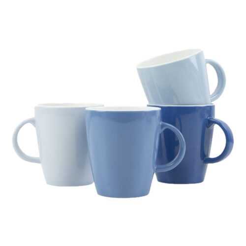 Gimex Colour Line Henkelbecher, 4er Set, Sky