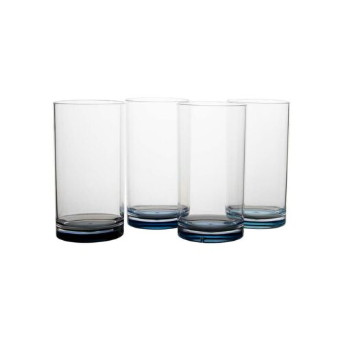 Gimex Colour Line Longdrinkglas, 4er Set, 480ml, Sky