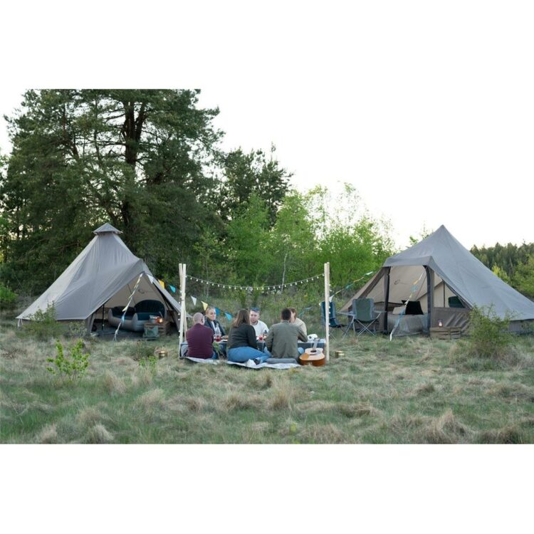 Easy Camp Moonlight Cabin Firstzelt, 10-Personen, 360x275cm, mondscheingrau