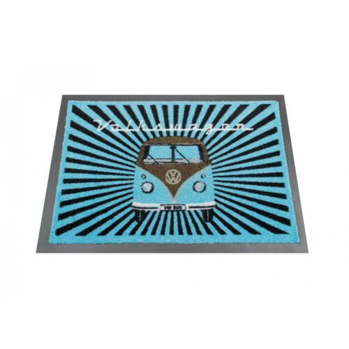 VW Collection VW T1 Fußmatte, 70 x 50 cm, Stahlen/petrol