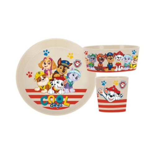 Koziol Connect Paw Patrol Kindergeschirrset, 3-teilig, sand