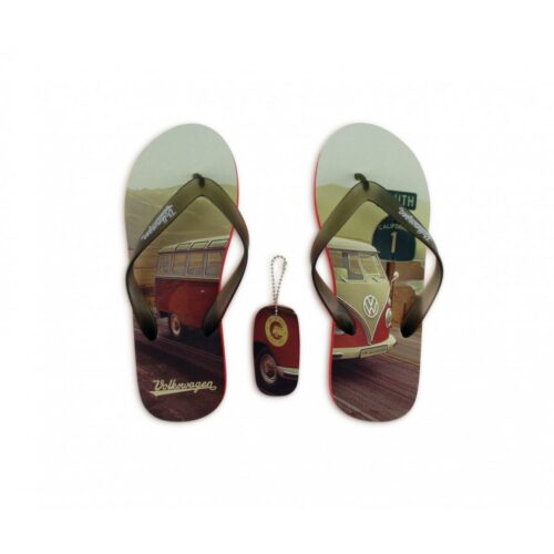 VW Collection VW T1 Flip-Flop, M, Highway/rot