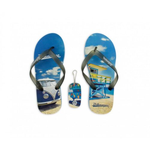 VW Collection VW T1 Flip-Flop, M, Beachlife/blau