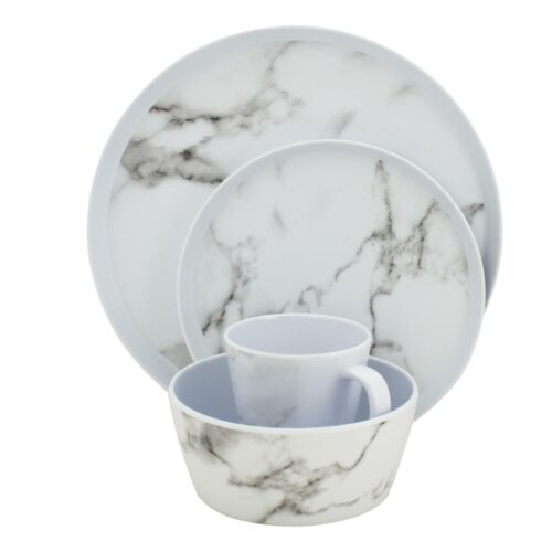 Eurotrail Marble Geschirrset, 16-teilig