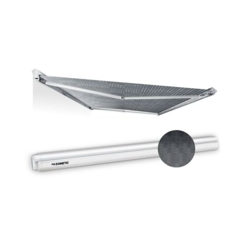 Dometic PerfectWall PW 1500 Wandmarkise, weiß, 550x275cm, Horizon Grey