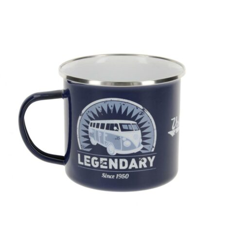 VW Collection Tasse, Emaille, 500ml, Legendary blau