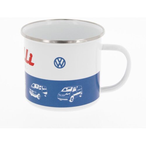 VW Collection Tasse, Emaille, 500ml, Bulli blau