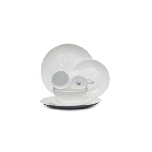 Vango Opal Geschirrset, weiß, 2-Personen