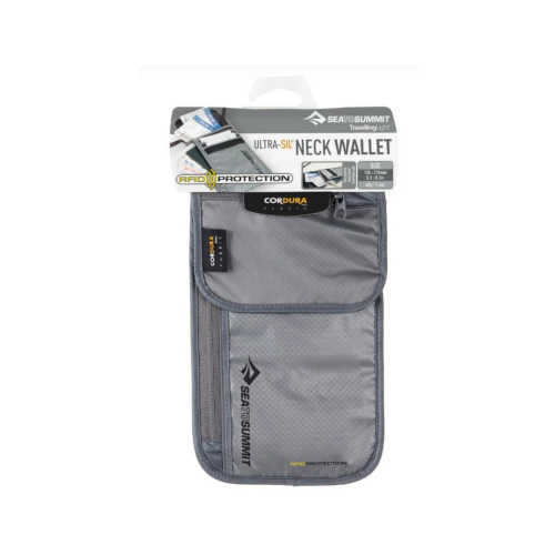 Sea to Summit RFID Geldbörse zum Umhängen, grau