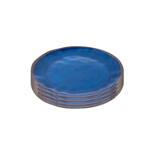 Bo-Camp Halo Frühstücksteller, Ø23cm, 4er-Set, blau