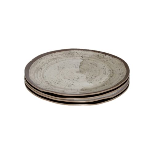 Bo-Camp Halo Frühstücksteller, Ø23cm, 4er-Set, beige