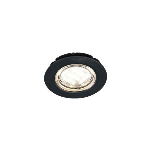 Frilight LED-Einbauspot Vega 48, 12V/1W, stahl/schwarz