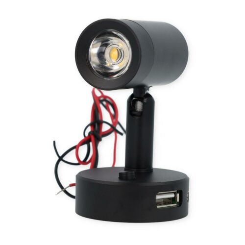 Frilight Minitube D4 LED Spot, satin/schwarz