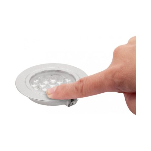 Vechline Downlight Corvus LED-Leuchte, mit Touch-Sensor, nickelmatt