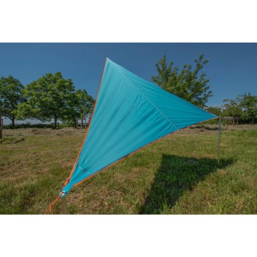 Bent Zip Canvas verbindbares Sonnensegel, 250x250cm, türkis