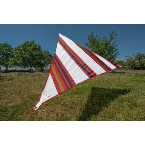 Bent Zip Canvas verbindbares Sonnensegel, 250x250cm, stripe white