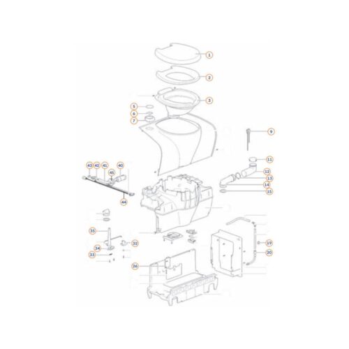 Schüssel - Thetford Ersatzteil Nr. 90727127 - für C502/X