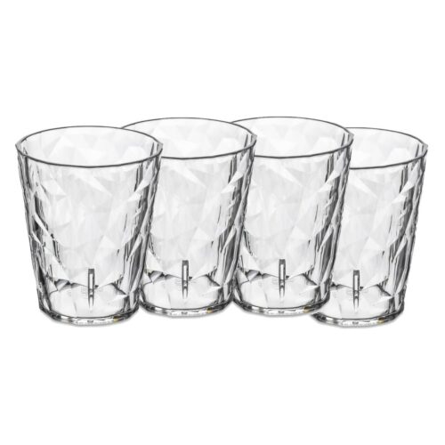 Koziol Club Superglas, No.1 Trinkglas, 250ml, 4er Set