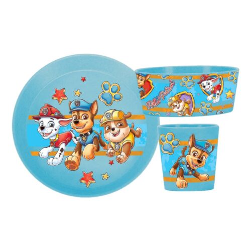 Koziol Connect Paw Patrol Kindergeschirrset, 3-teilig, blau