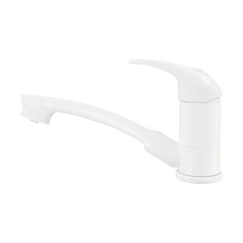 Comet Roma Einhebelmischer, Ø33mm, Kupferrohranschluss, Mikroschalter, weiß, mit Dusche Novo