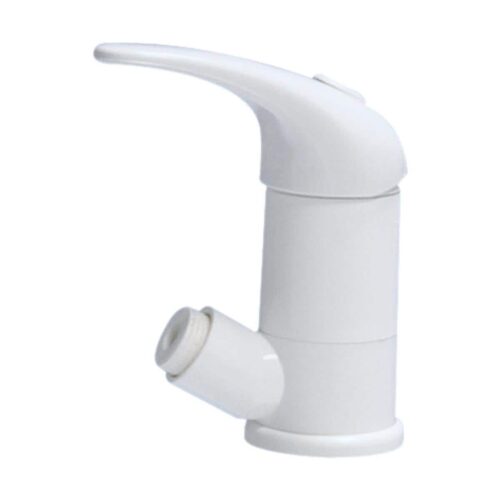 Comet Roma Einhebelmischer, Ø33mm, Nylonflexschläuche, Mikroschalter, mit Duschanschluss, weiß