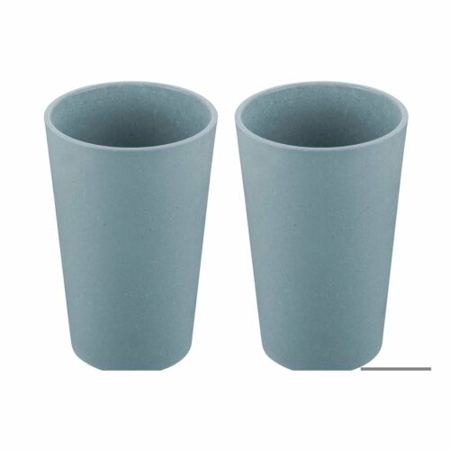 Koziol Connect Cup Becher, 350ml, 2-teilig, flower blau