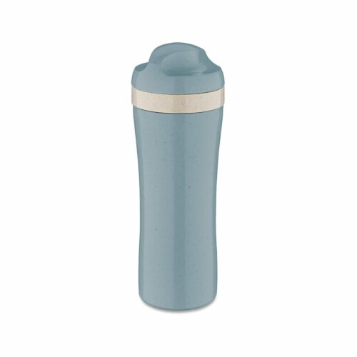 Koziol Oase Trinkflasche, 425ml, nature flower blau