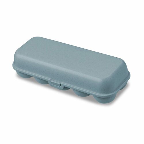Koziol Eggs To Go Eierbox, 10er, flower blau