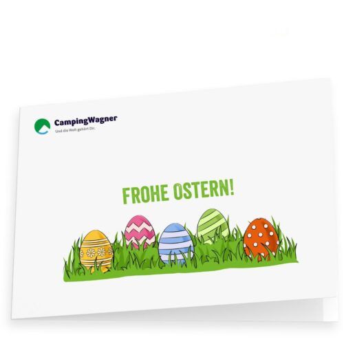 Camping Wagner Geschenkgutschein - Ostern - 250 € per E-Mail zum Selbstdrucken